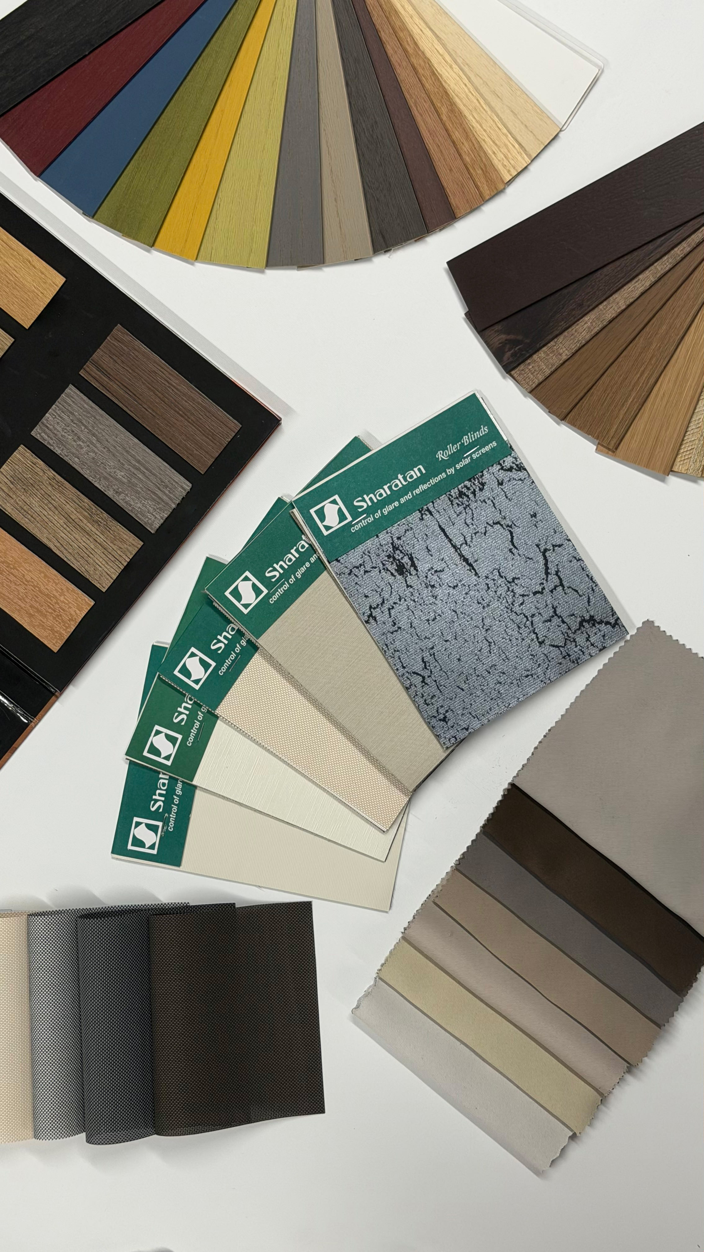 Blind material and finish detail